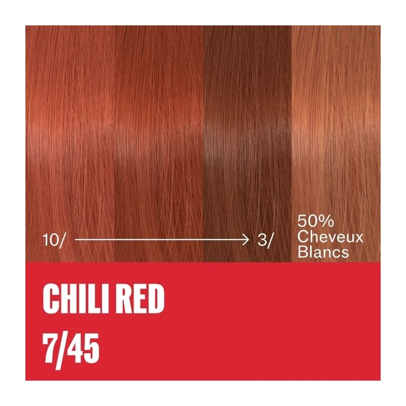 Coloration naturelle Supernatural Color Blond Moyen Cuivré Acajou 7/45 Wella 120g – Image 3