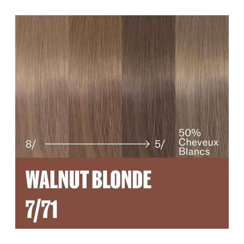 Coloration naturelle Supernatural Color Blond Moyen Marron Cendré 7/71 Wella 120g – Image 3