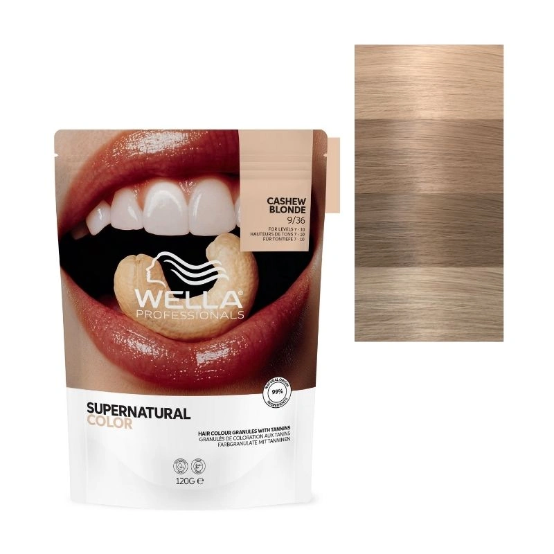 Coloration naturelle Supernatural Color Blond Très Clair Doré Violine 9/36 Wella 120g