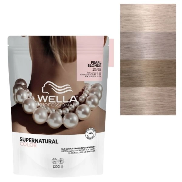 Coloration naturelle Supernatural Color Blond Très Très Clair Fumé Acajou 10/95 Wella 120g