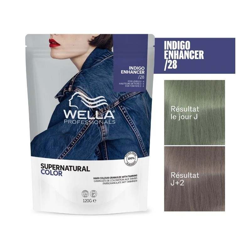 Coloration naturelle Supernatural Color Mat Perlé (bleu-vert) /28 Wella 120g – Image 2