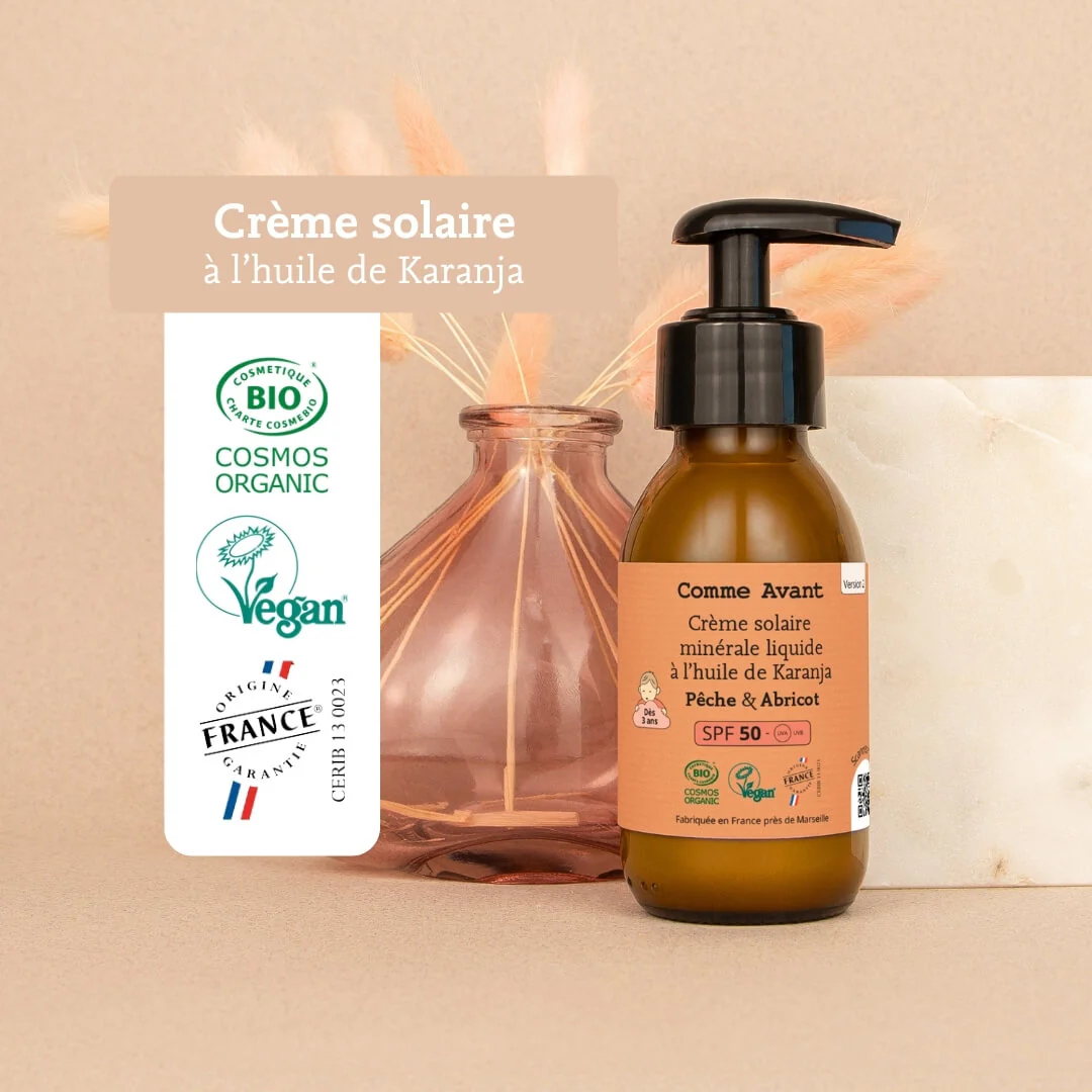 Crème solaire SPF50 minérale liquide à l'huile de karanja - Version 2 - Vanille – Image 8