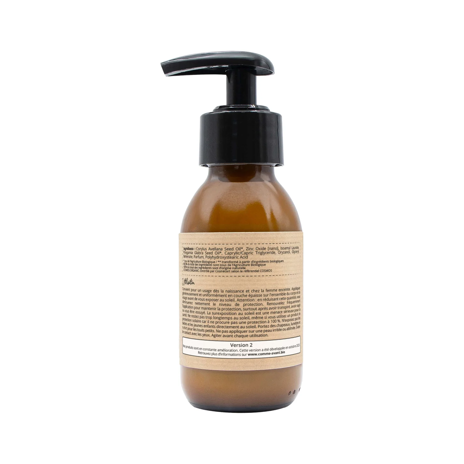 Crème solaire SPF50 minérale liquide à l'huile de karanja - Version 2 - Vanille – Image 7